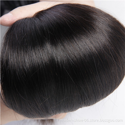 100% 10A Woman Hair Extension Mink Cuticle Aligned Raw Brazilian Virgin Straight Human hair Bundles with Frontal Closure